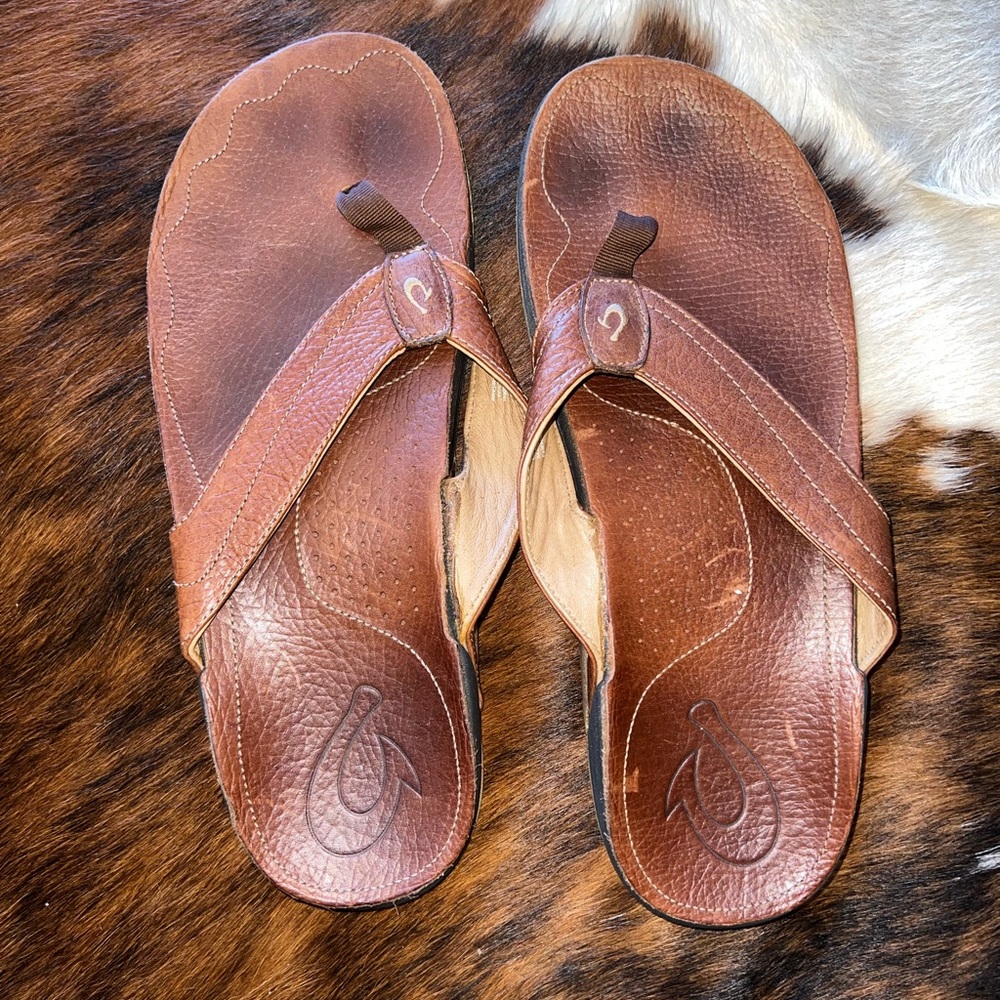 OluKai sandals.